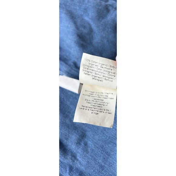 GANNI Rhinestone-Embellished Denim Bustier Blue Size 36 / US 4 Small - Picture 12 of 12